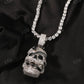 Hip Hop Moissanite Iced Snake Covered Skull Pendant  CustomDiamJewel   