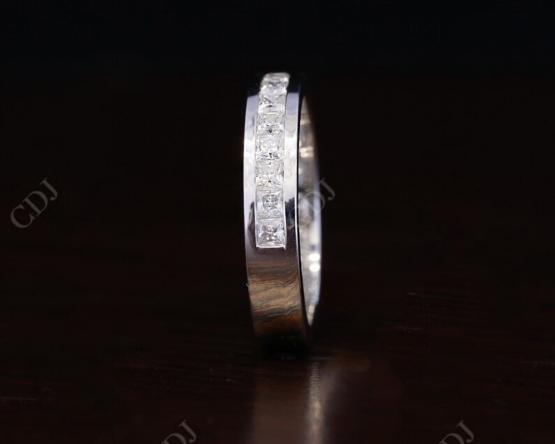 Princess Cut Natural Diamond Channel Set Wedding Band  customdiamjewel   