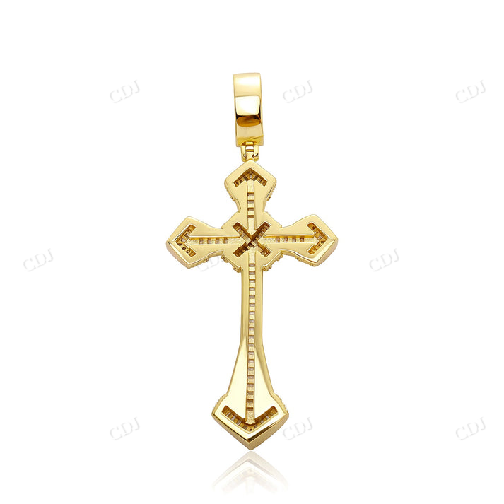 Moissanite Hip Hop Cross Diamond Pendant customdiamjewel