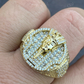 14k Gold Over Solid Egyptian King Diamond Ring  customdiamjewel   