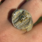 14k Gold Over Solid Egyptian King Diamond Ring  customdiamjewel   