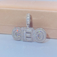 Hip Hop Baguette Diamond CEO Pendant  customdiamjewel   