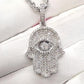 Hip Hop Moissanite Hamsa Pendant  CustomDiamJewel   