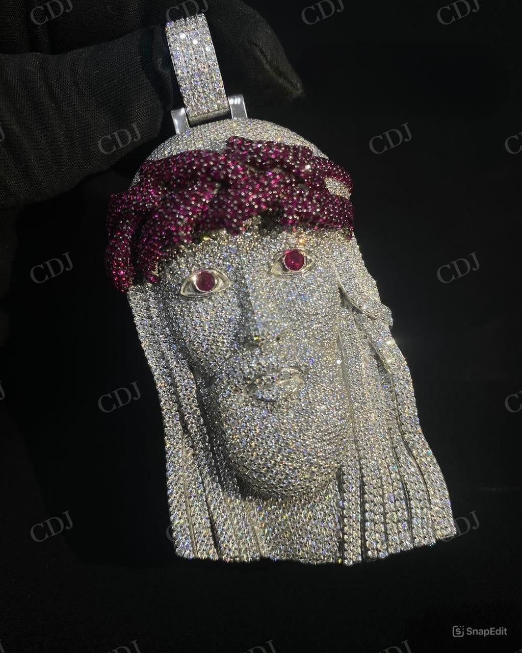 Luxurious Hip Hop Iced out Jesus Pendant hip hop jewelry CustomDiamJewel   