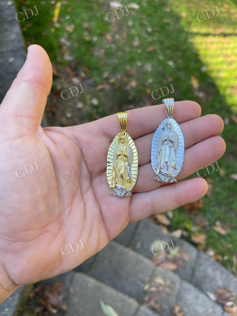 Iced Hip Hop Virgin Mary Mens Pendant  customdiamjewel   