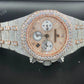 Moissanite Iced Out Hip Hop Watch  customdiamjewel   