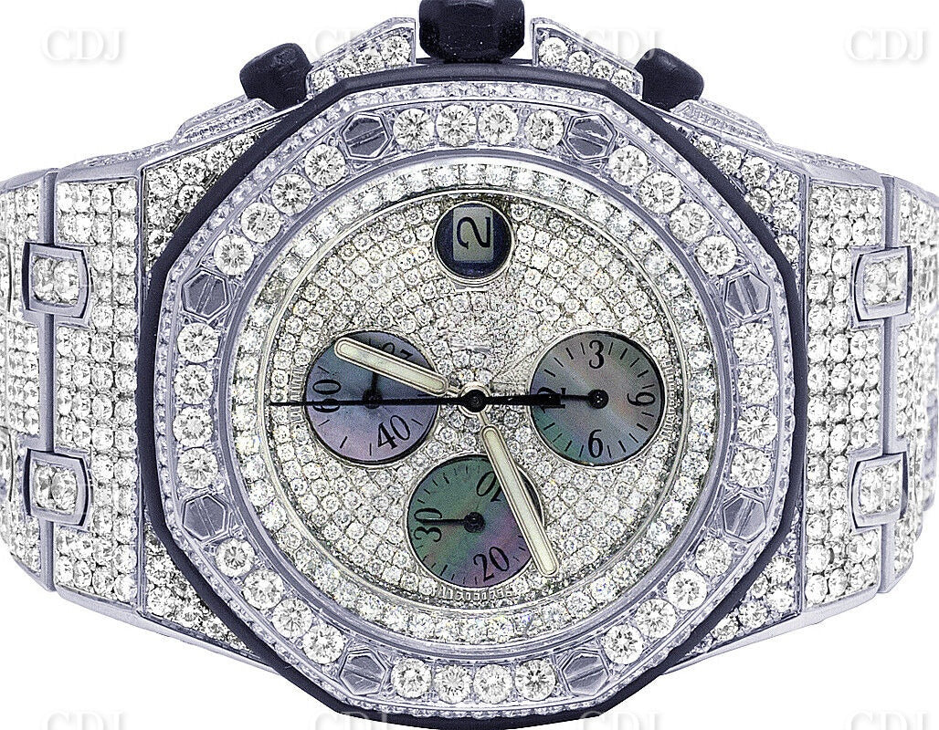 Luxury Iced Out Moissanite Diamond Hip Hop Mechanical Watch GRA Certified Wholesale Diamond Luxury Watch  customdiamjewel   