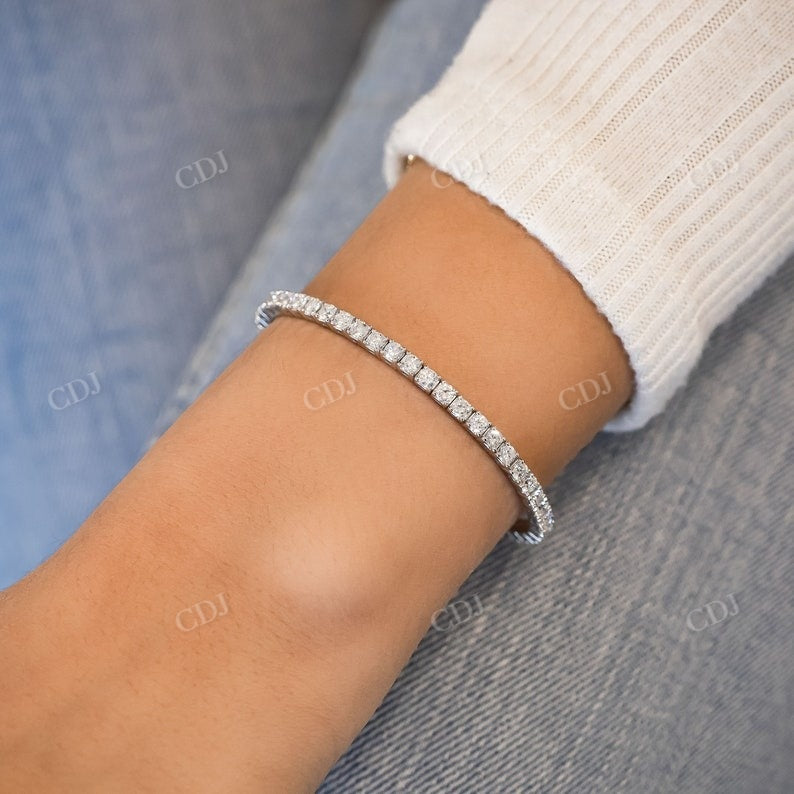 Round Cut Lab Grown Diamond Tennis Bangle Bracelet  customdiamjewel   