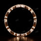 Vintage Milgrain Rose Gold Real Diamond Band  customdiamjewel   