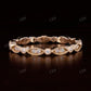 Vintage Milgrain Rose Gold Real Diamond Band  customdiamjewel   