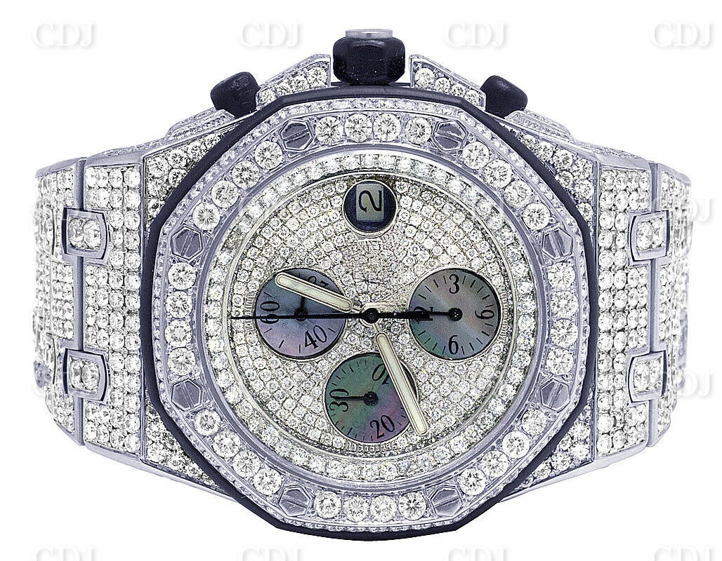 Luxury Iced Out Moissanite Diamond Hip Hop Mechanical Watch GRA Certified Wholesale Diamond Luxury Watch  customdiamjewel   