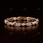 Vintage Milgrain Rose Gold Real Diamond Band  customdiamjewel   