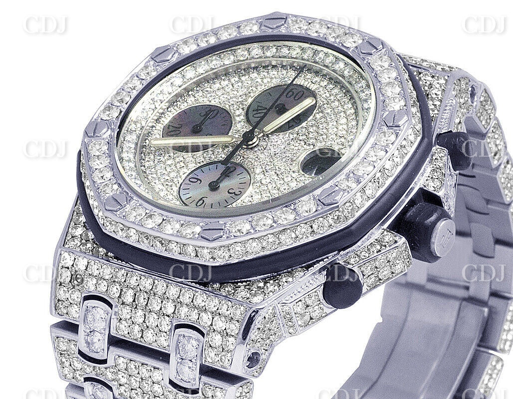 Luxury Iced Out Moissanite Diamond Hip Hop Mechanical Watch GRA Certified Wholesale Diamond Luxury Watch  customdiamjewel   