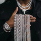 Moissanite Iced Out Hip Hop Cuban Chains  CustomDiamJewel   