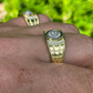 Men's Real Iced Out 14K Gold Diamond Ring  customdiamjewel   