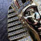 Iced King Tut Egyptian Pharaoh Hip Hop Pendant  customdiamjewel   