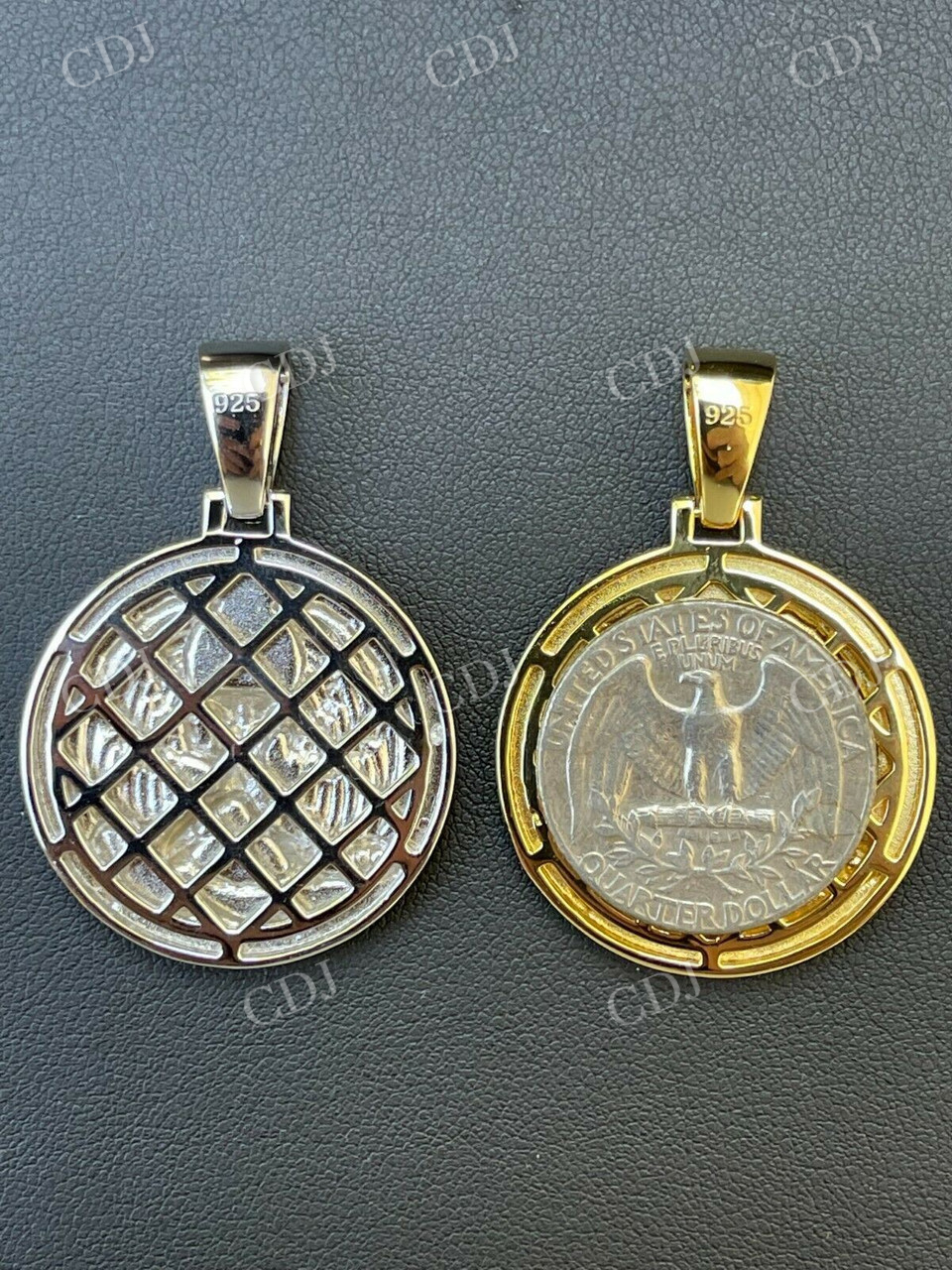 Plain Gold Euphanasia Tupac 2Pac Medallion Pendant  customdiamjewel   