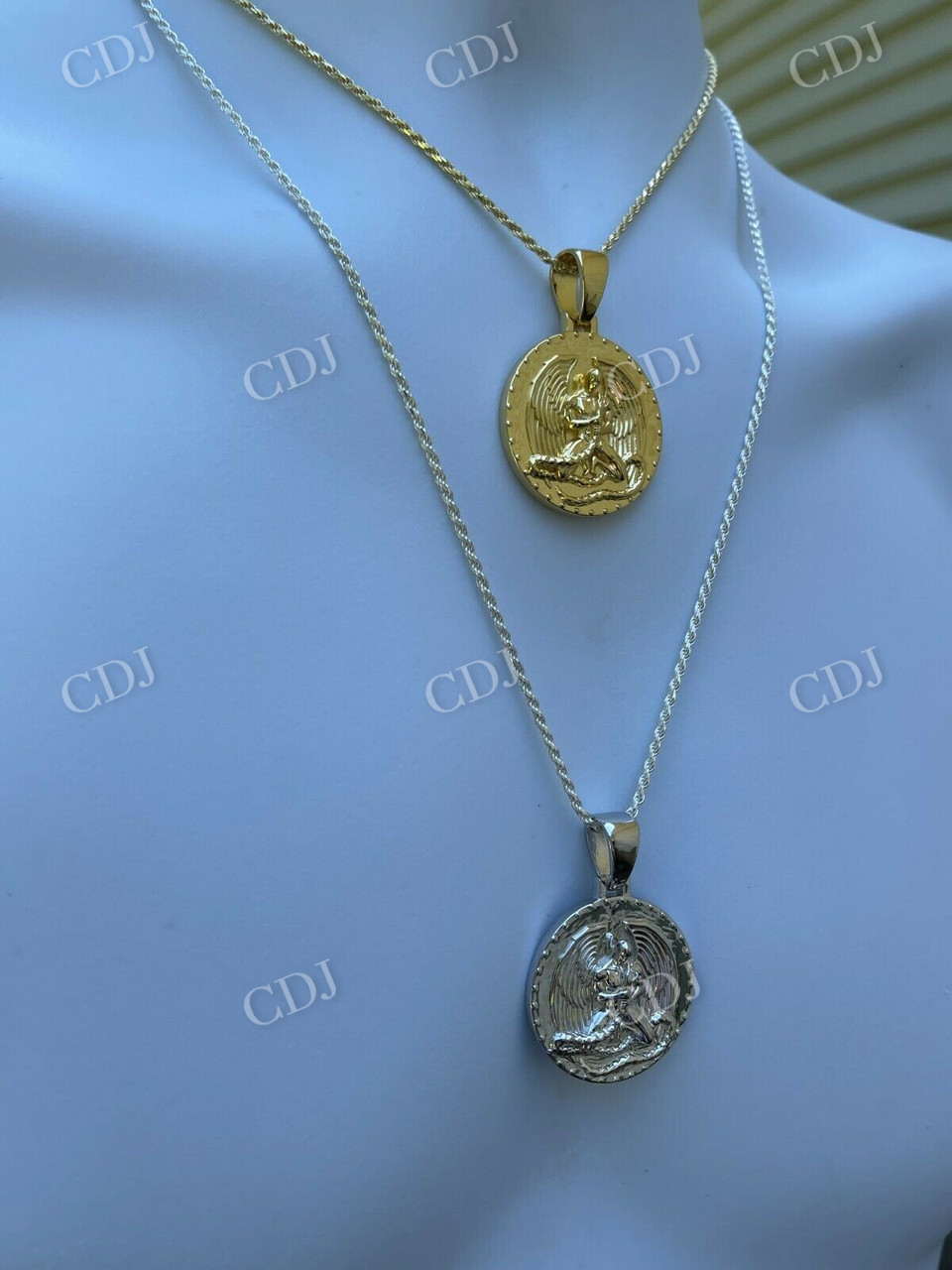 Plain Gold Euphanasia Tupac 2Pac Medallion Pendant  customdiamjewel   