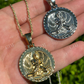 Plain Gold Euphanasia Tupac 2Pac Medallion Pendant  customdiamjewel   