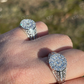 Iced Diamond Nugget Micro pave Ring  customdiamjewel   