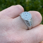 Iced Diamond Nugget Micro pave Ring  customdiamjewel   