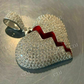 Broken Heart Diamond Hip Hop Iced Pendant  customdiamjewel   