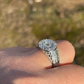 Iced Diamond Nugget Micro pave Ring  customdiamjewel   