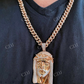 14k Rose Gold Jesus Piece Hip Hop Iced Men Pendant  customdiamjewel   