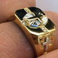 14k Solid Gold Cross Diamond Ring  customdiamjewel   