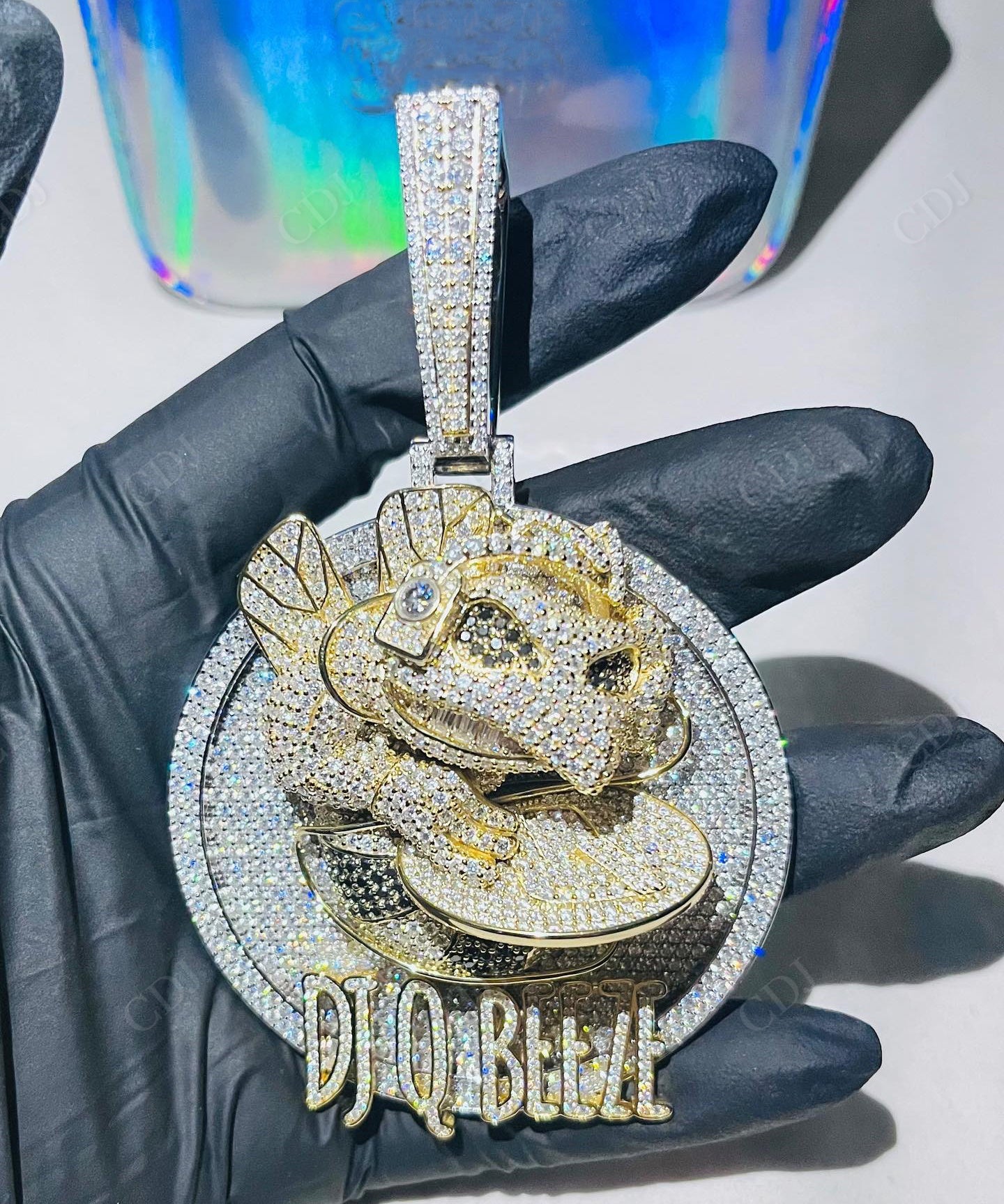 Letter 3D Bird VVS Moissanite Iced Out Customized Hip Hop Pendant hip hop jewelry CustomDiamJewel   