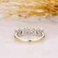 Round Cut Lab Grown Diamond Two Tone Wedding Band Wedding Band customdiamjewel   