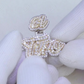 3D Men Cartoon Baguette VVS Moissanite Iced Out 925 Silver Ring hip hop jewelry CustomDiamJewel   