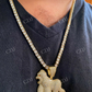 14K Gold Diamond Gorilla Hip Hop Pendant  customdiamjewel   