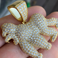 14K Gold Diamond Gorilla Hip Hop Pendant  customdiamjewel   