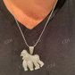 14K Gold Diamond Gorilla Hip Hop Pendant  customdiamjewel   