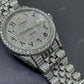 Hip Hop Fully Iced Out Diamond Watch  customdiamjewel   