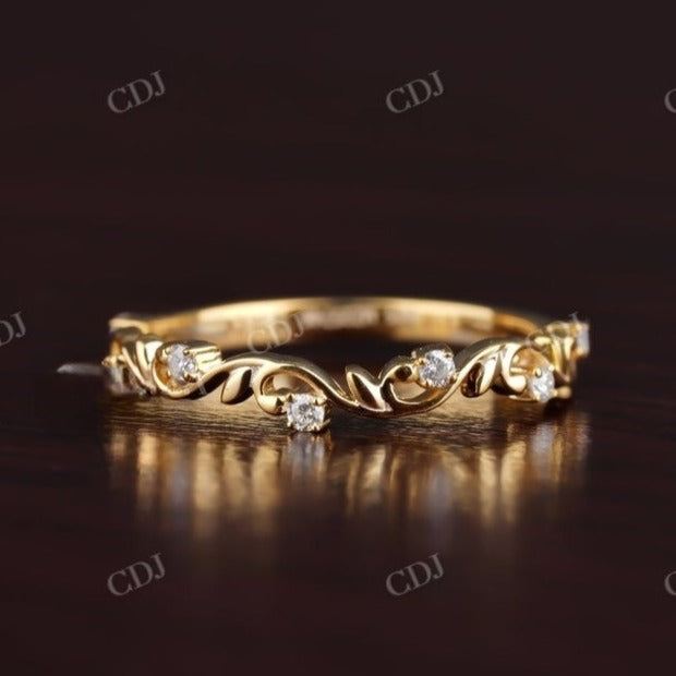 Nature Inspired Natural Diamond Wedding Band  customdiamjewel   