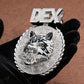 Customized Iced Out Wolf Diamond Hip Hop Style Pendant hip hop jewelry customdiamjewel   