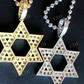 Iced Magen Star Of David Jewish Iced Diamond Pendant  customdiamjewel   