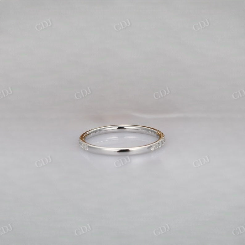 Round Cut 3/4 Eternity Lab Grown Diamond Wedding Band Wedding Band customdiamjewel   