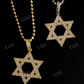 Iced Magen Star Of David Jewish Iced Diamond Pendant  customdiamjewel   