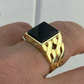 Mens 14k Gold Black Onyx Ring  customdiamjewel   