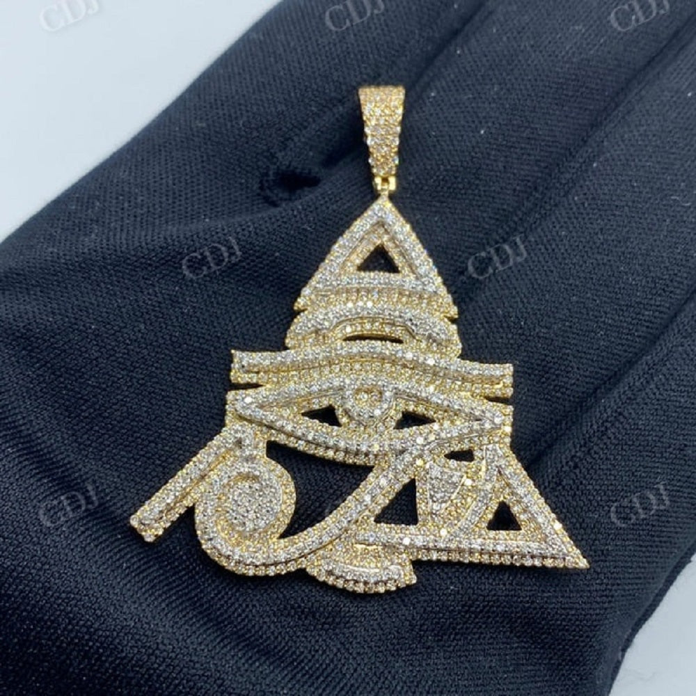 Hip Hop Moissanite Iced Out Luxury Pendant  CustomDiamJewel   