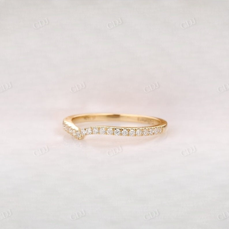 Round Cut Lab Grown Diamond Wedding Band Wedding Band customdiamjewel   