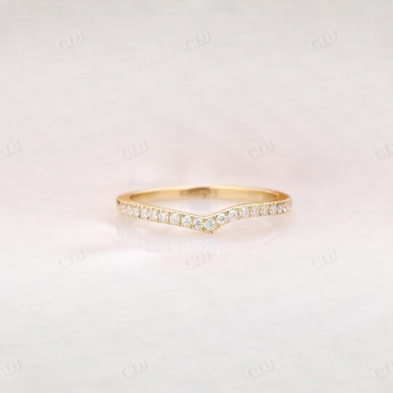 Round Cut Lab Grown Diamond Wedding Band Wedding Band customdiamjewel   