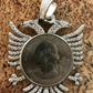 Albanian Kosova Two Headed Eagle Diamond Pendant  customdiamjewel   