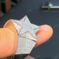 Handmade 3-D Star Hip Hop Pinky Ring  customdiamjewel   