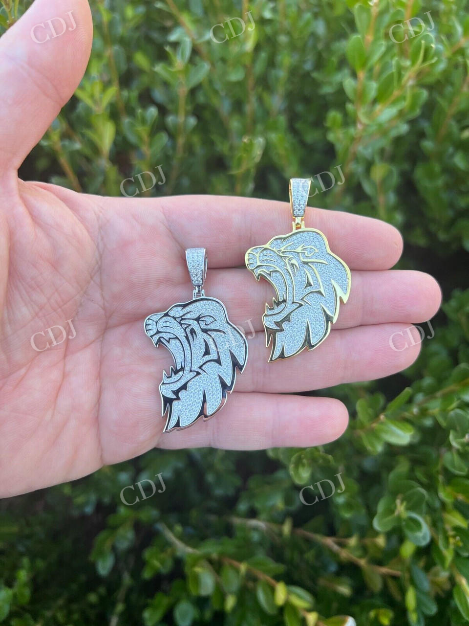 Gold Plated Iced Lion King Leo Hip Hop Pendant  customdiamjewel   