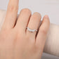 0.28CT Marquise And Round Cut Real Diamond Curved Wedding Band  customdiamjewel   