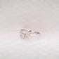 0.28CT Marquise And Round Cut Real Diamond Curved Wedding Band  customdiamjewel   